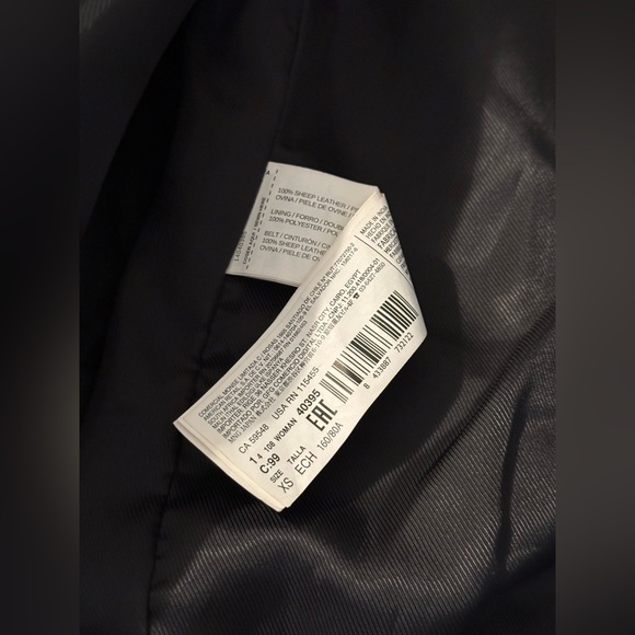 Mango Pre-owned Faux leather jacket - black size us xxs - Picture 10 of 16